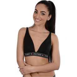 Tommy Hilfiger Biustonosz panie Triangle Bralette Black UW0UW00555-990 (rozmiar S). Czarne biustonosze TOMMY HILFIGER, bez wzorów. W wyprzedaży za 157,00 zł.
