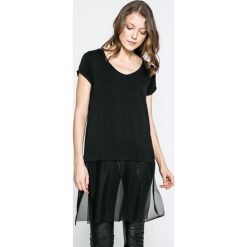 Answear - Top Twilight. Czarne topy damskie ANSWEAR, s, z elastanu. W wyprzedaży za 49,90 zł.