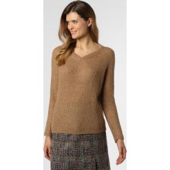 Marie Lund - Sweter damski, beżowy. Brązowe swetry damskie Marie Lund, xxl, bez wzorów, z dzianiny, bez rękawów, bez kaptura. Za 229,95 zł.