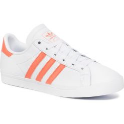 Buty adidas - Coast Star W EE6202 Ftwwht/Semcor/Ftwwht. Białe buty sportowe damskie Adidas, na co dzień, bez wzorów, ze skóry ekologicznej, retro, bez obcasa, na płaskiej podeszwie, bez zapięcia. W wyprzedaży za 219,00 zł.