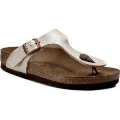 Japonki BIRKENSTOCK - Gizeh 0943871 Graceful Antique Lace. Brązowe klapki damskie Birkenstock, bez wzorów, ze skóry ekologicznej, bez obcasa. Za 294,00 zł.
