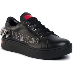 Sneakersy LOVE MOSCHINO - JA15523H08JD0000 Nero. Czarne półbuty damskie Love Moschino, ze skóry ekologicznej. W wyprzedaży za 699,00 zł.