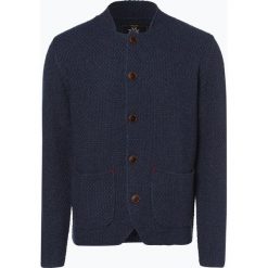 Nils Sundström - Kardigan męski – Oktoberfest, niebieski. Niebieskie swetry rozpinane męskie marki Nils Sundström, l, z wełny, eleganckie. Za 299,95 zł.
