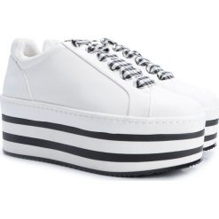 Twin-Set Sneakersy. Trampki i tenisówki damskie Twin Set, bez wzorów, ze skóry, bez zapięcia. Za 459,00 zł.