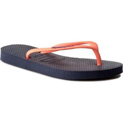 Japonki HAVAIANAS - Sl Logo Pop-Up 41197870555 Navy Blue. Pomarańczowe sandały dziewczęce Havaianas, z tworzywa sztucznego, bez zapięcia. W wyprzedaży za 49,00 zł.