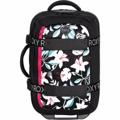 ROXY damska torba podróżna Wheelie Neoprene True Black Story Of Sunshine ERJBL03189-XKKW. Czarne torebki klasyczne damskie Roxy, w paski, bez dodatków. Za 509,00 zł.