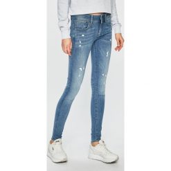 G-Star Raw - Jeansy. Niebieskie jeansy damskie G-Star RAW, s, bez wzorów, z elastanu. W wyprzedaży za 319,90 zł.