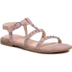 Sandały PEPE JEANS - Elsa Studs PGS90143 Pink 325. Różowe klapki damskie Pepe Jeans, bez wzorów, z jeansu, bez obcasa, na obcasie. W wyprzedaży za 159,00 zł.