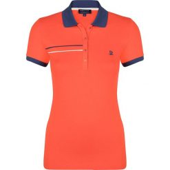 Koszulka polo w kolorze pomarańczowym. Pomarańczowe koszulki damskie Giorgio di Mare, s, z haftami, bez rękawów. W wyprzedaży za 87,95 zł.