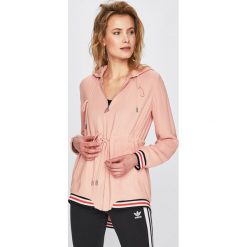 Pinko - Parka. Pomarańczowe kurtki damskie marki Pinko, bez wzorów, z elastanu, długie, bez kaptura. Za 1469,00 zł.