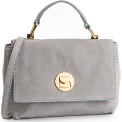 Torebka COCCINELLE - DD1 Liya Suede E1 DD1 58 40 01 Lunar/Lunar N03. Szare torebki klasyczne damskie Coccinelle, bez wzorów, ze skóry, klasyczne, na ramię, bez dodatków. Za 1149,90 zł.