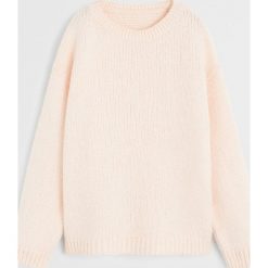 Mango Kids - Sweter dziecięcy Moni 110-164 cm. Różowe swetry dziewczęce z poliesteru, z okrągłym kołnierzem. Za 99,90 zł.