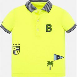 Mayoral - Polo dziecięce 68-98 cm. Żółte t-shirty chłopięce Mayoral, bez wzorów, z bawełny, z krótkim rękawem. Za 78,90 zł.