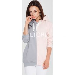 Naoko - Bluza Cliche Rose Gris x Edyta Górniak. Różowe bluzy damskie marki NAOKO, s, z nadrukiem, z bawełny, bez rękawów, z kapturem. W wyprzedaży za 149,90 zł.