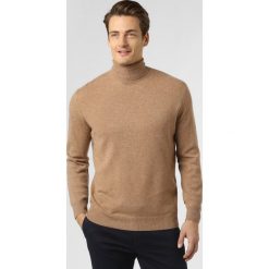 Andrew James - Sweter męski, beżowy. Brązowe swetry męskie Andrew James, s, bez wzorów, z kaszmiru, klasyczne, z golfem, bez kaptura. Za 599,95 zł.