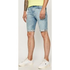 Lee - Szorty jeansowe. Niebieskie spodenki i szorty męskie Lee, l, bez wzorów, z bawełny, casualowe. Za 269,90 zł.