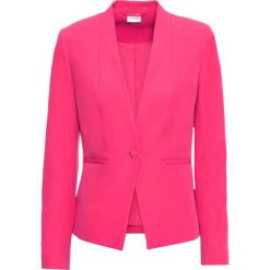 Żakiet bonprix różowy hibiskus. Czerwone marynarki i żakiety damskie bonprix. Za 89,99 zł.