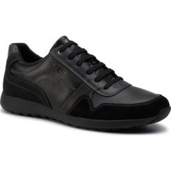 Sneakersy GEOX - U Jepson B U94F8B 0ME22 C9999 Black. Czarne sneakersy męskie Geox, bez wzorów, z zamszu, bez zapięcia. W wyprzedaży za 219,00 zł.