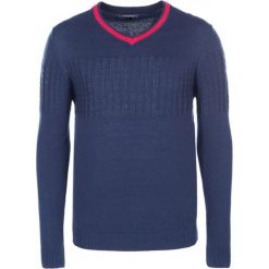 Swetry klasyczne męskie: Sweter w kolorze granatowym