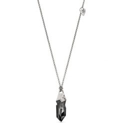 Piękny Naszyjnik - srebro 925, Swarovski. Szare naszyjniki damskie z kryształem, srebrne. Za 499,00 zł.