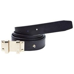 Pasek LIU JO - Cintura Media Camill A63238 P0104 Blu Navy 93921. Niebieskie paski damskie marki Liu Jo, w paski, ze skóry. W wyprzedaży za 169,00 zł.