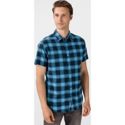 Jack & Jones Summer Koszula Niebieski. Niebieskie koszule męskie Jack & Jones, m, w kratkę, z bawełny, bez kołnierzyka, z krótkim rękawem. Za 175,95 zł.