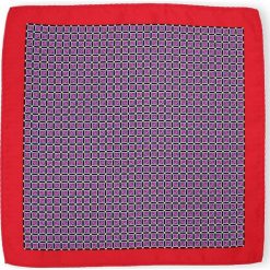 Stylowa Poszetka Męska, Wzór Geometryczny - 30x30 cm - Alties, Wielokolorowa POSZALTS0169. Poszetki męskie Alties, w geometryczne wzory, z materiału, eleganckie. Za 27,00 zł.