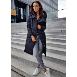 Louis Długa Kurtka Naturalny Puch Kolor Black S. Czarne kurtki damskie LIGARI, s, bez wzorów, z bawełny, długie, bez kaptura. Za 299,00 zł.