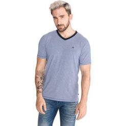 Scotch & Soda Basic Koszulka Niebieski. Niebieskie podkoszulki męskie Scotch & Soda, l, w paski, z elastanu, bez kołnierzyka, krótkie. Za 176,95 zł.