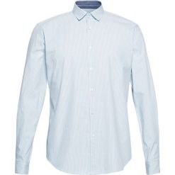 Koszula w kolorze błękitnym. Niebieskie koszule męskie Esprit Man, xxl, w paski, z bawełny, z klasycznym kołnierzykiem, bez rękawów. W wyprzedaży za 99,95 zł.