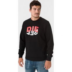 Diesel S-Girk Bluza Czarny. Czarne bluzy męskie Diesel, s, z nadrukiem, z bawełny, bez kołnierzyka, bez rękawów, bez kaptura. Za 581,95 zł.