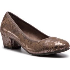 Półbuty JANA - 8-22308-21 Dk Brn Metal. 391. Pomarańczowe półbuty damskie marki Jana, bez wzorów, ze skóry, bez obcasa, na obcasie, bez zapięcia. W wyprzedaży za 169,00 zł.