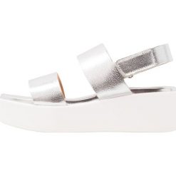 Sandały damskie: Steve Madden RACHEL Sandały na platformie silver