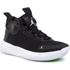 Buty NIKE - Jordan Jumpman 2020 BQ3449 001 Black/White/Electric Green. Czarne buty sportowe męskie Nike, ze skóry, bez zapięcia, do koszykówki. W wyprzedaży za 419,00 zł.