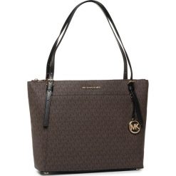 Torebka MICHAEL MICHAEL KORS - Voyager 30F9GV6T9B Brown/Blk. Pomarańczowe torebki klasyczne damskie MICHAEL Michael Kors, bez wzorów, ze skóry ekologicznej, klasyczne, bez dodatków. W wyprzedaży za 759,00 zł.