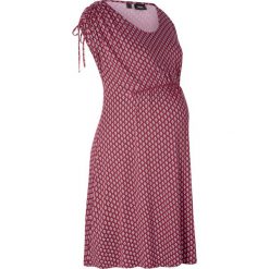 Sukienka ciążowa bonprix bordowy paisley. Czerwone sukienki damskie bonprix, paisley. Za 89,99 zł.