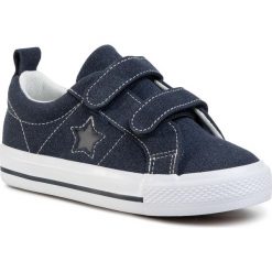 Sneakersy XTI - 57071 Navy. Niebieskie trampki chłopięce Xti, bez wzorów, ze skóry ekologicznej, na rzepy. Za 139,00 zł.