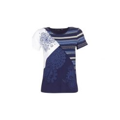 T-shirty z krótkim rękawem Desigual NONDEJOI. Niebieskie t-shirty damskie marki Desigual, m. Za 186,75 zł.