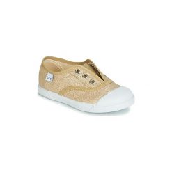 Buty Dziecko Citrouille et Compagnie JANOLIRE. Żółte trampki dziewczęce Citrouille et Compagnie, bez wzorów, bez zapięcia. Za 71,20 zł.
