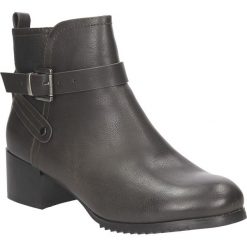 BOTKI S.BARSKI 243. Szare botki damskie marki S.barski, bez obcasa, bez zapięcia. Za 79,99 zł.