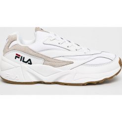 Fila - Buty Venom 94 low. Białe buty sportowe męskie Fila, ze skóry, na sznurówki. W wyprzedaży za 269,90 zł.