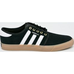 Adidas Originals - Tenisówki Seeley. Czarne trampki męskie marki adidas Originals, ze skóry, na sznurówki. W wyprzedaży za 249,90 zł.