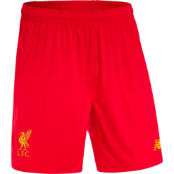 Spodenki Liverpool LFC Home Kit - MS630001HRD. Czerwone spodenki sportowe męskie marki New Balance, na jesień, z materiału, sportowe. Za 59,99 zł.