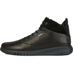 Geox męskie buty za kostkę Aerantis U947FA 00043 45 czarny. Czarne buty wizytowe męskie Geox, ze skóry, bez zapięcia. W wyprzedaży za 479,00 zł.