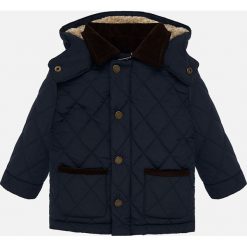 Mayoral - Kurtka dziecięca 74-98 cm. Niebieskie kurtki chłopięce Mayoral, bez wzorów, z bawełny, krótkie, z kapturem. Za 175,90 zł.