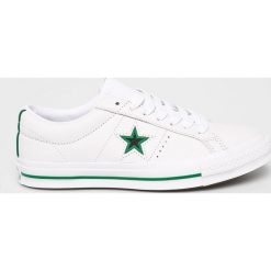 Converse - Tenisówki. Białe trampki męskie marki Converse, ze skóry, na sznurówki. W wyprzedaży za 299,90 zł.