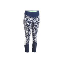 Legginsy 7/8 fitness 900. Białe legginsy sportowe damskie DOMYOS, l. W wyprzedaży za 59,99 zł.