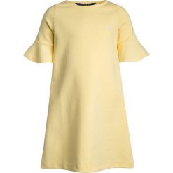 Sukienki dziewczęce z falbanami: Polo Ralph Lauren SOLID PONTE DRESSES Sukienka z dżerseju wicket yellow