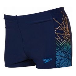 Kąpielówki chłopięce: Speedo Kąpielówki Chłopięce Logo Pnl Asht Jm Navy/Blue r. 164 (809312C531)