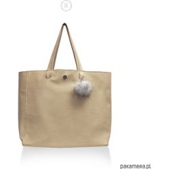 Duża Torba LATTE - ekoskóra, shopper XL vegan. Brązowe shopper bag damskie Pakamera, duże. Za 189,00 zł.